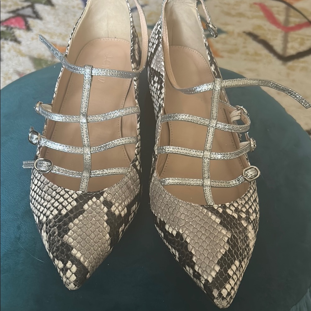 J Crew Snakeskin Pattern Women's flats